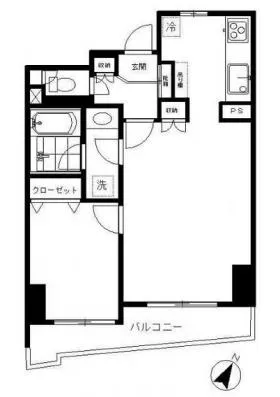 シャルマンコーポ恵比寿ビルの基準階図面