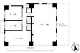 グレイス代官山ビルの基準階図面