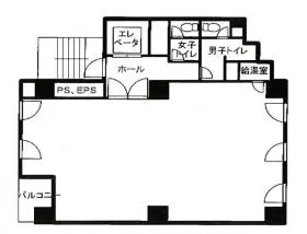 プライム堀口ビルの基準階図面
