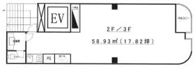エビスエスアンドエスウエストビルの基準階図面