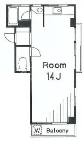 東常盤松マンションの基準階図面