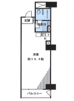 ニュー常盤松マンションの基準階図面