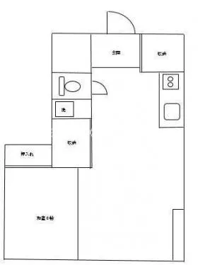 渋谷並木橋ビルの基準階図面
