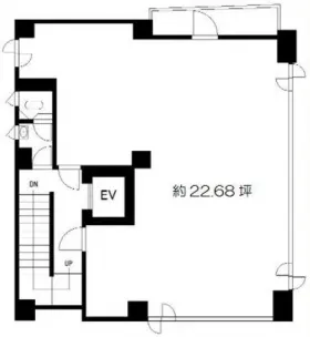 白鳳堂ビルの基準階図面