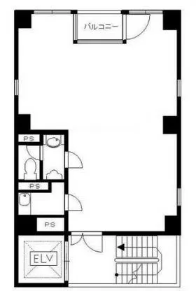 渋谷東ビルの基準階図面