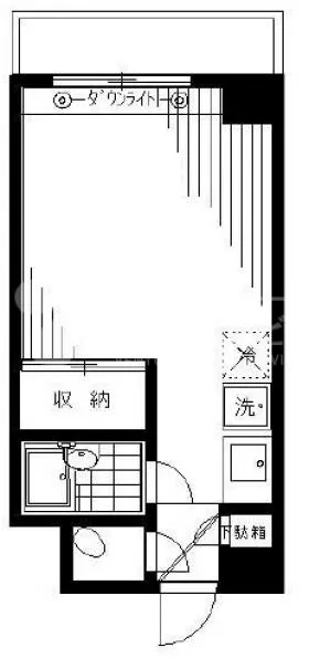 カーサ第2渋谷ビルの基準階図面