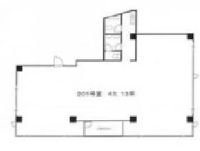 恵比寿イーストビルの基準階図面