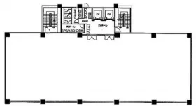K.I.S飯田橋ビルの基準階図面