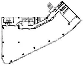 京王新宿追分ビルの基準階図面