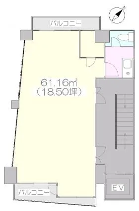 田辺ビルの基準階図面