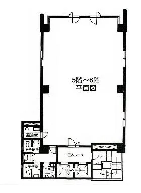 日伸ビルの基準階図面