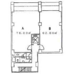 第1矢木ビルの基準階図面