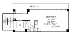 渋谷MJ-Ⅱビルの基準階図面