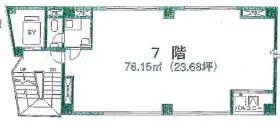 エトワールUビルの基準階図面