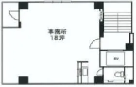 アクシーズ7号館ビルの基準階図面