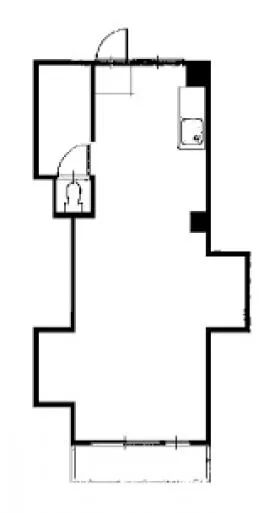 北沢館の基準階図面
