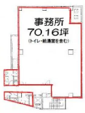 斉藤ビルの基準階図面