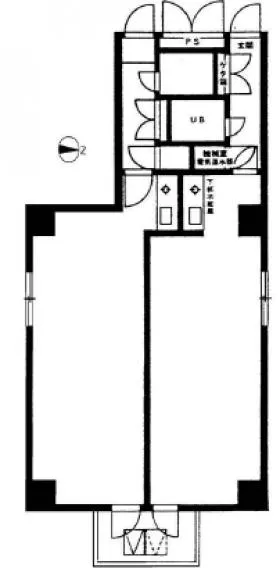 宮下パークビルの基準階図面
