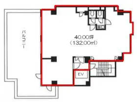 青山ホワイトアドビービルの基準階図面