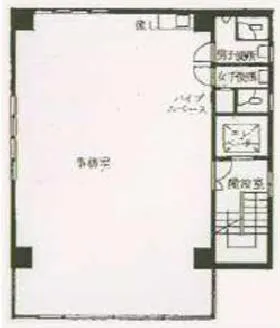 新宿西ビルの基準階図面