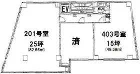 野口第3ビルの基準階図面