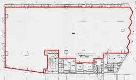 早稲田駅前ビルの基準階図面