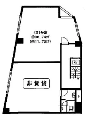 サクラヤビルの基準階図面