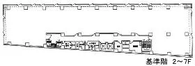 日鐵木挽ビルの基準階図面