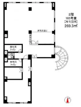 広尾マンションの基準階図面