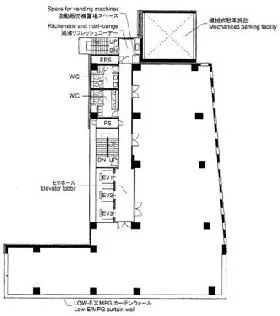 JMFビル渋谷03(旧:Gスクエア渋谷道玄坂)の基準階図面