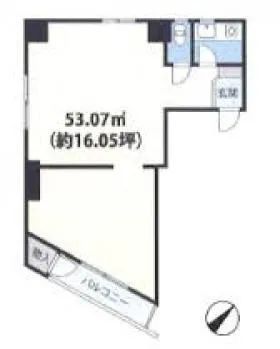 ストークビル道玄坂の基準階図面