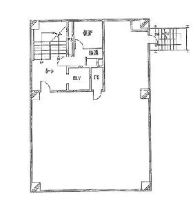 第6東ビルの基準階図面
