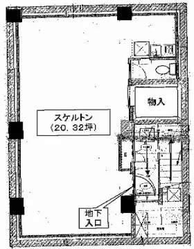 青柳ビルの基準階図面