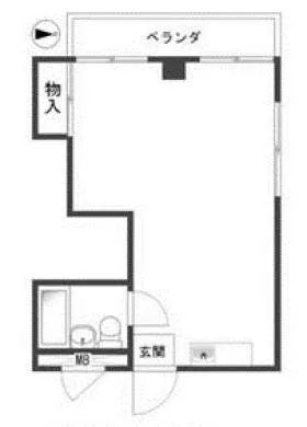 シャトレ押田ビルの基準階図面