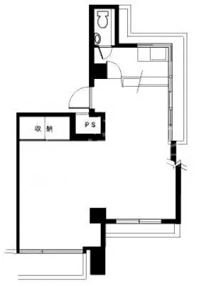 渋谷Dマンションの基準階図面