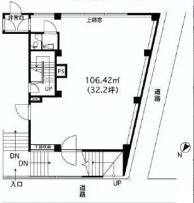 徳力ビルの基準階図面