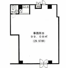 シルフィード南平台Aの基準階図面