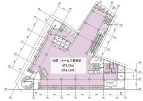 渋谷ビームビルの基準階図面