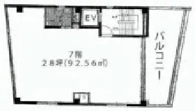 第3田中ビルの基準階図面