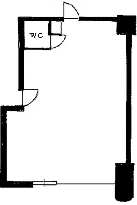 MC八丁堀ビルの基準階図面