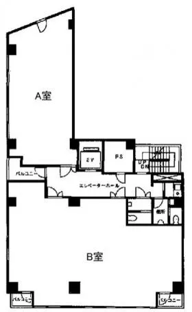 島田ビルの基準階図面
