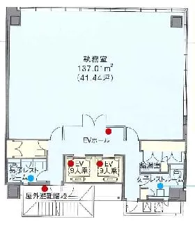 大星八重洲ビルの基準階図面