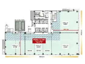 富士フィルム名古屋ビルの基準階図面