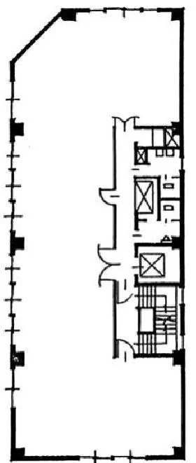 山三ビルの基準階図面
