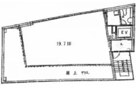 甲田ビルの基準階図面