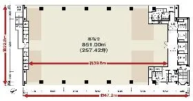 NBF上野ビルの基準階図面