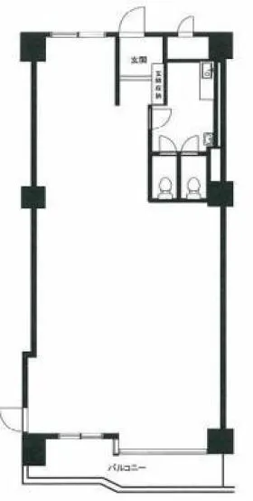 北参道ダイヤモンドパレスビルの基準階図面