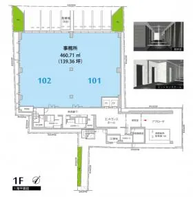 酪農会館ビルの基準階図面