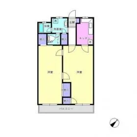 メゾンドール代々木ビルの基準階図面