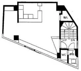 セントオフィス代々木ビルの基準階図面